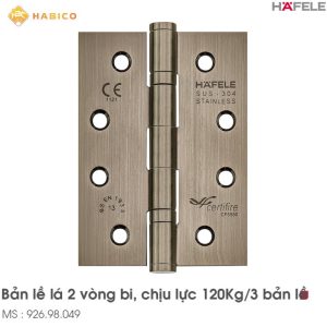 Bản Lề Lá 2 Vòng Bi 120Kg Hafele 926.98.049