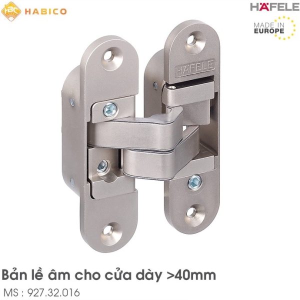 Bản lề âm điều chỉnh 3d Hafele 927.32.016