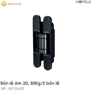 Bản lề âm 80kg chỉnh 3D Hafele 927.03.023