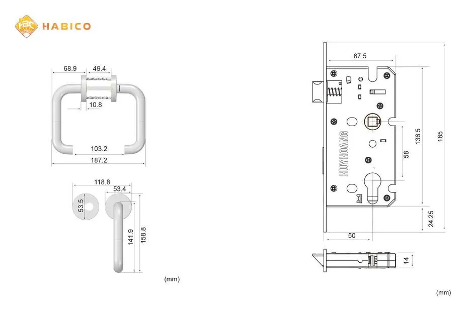 Thông số kỹ thuật KHÓA TAY NẮM PHÂN THỂ SS 5838