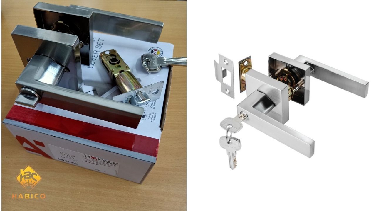 Khóa tay nắm cửa đi Hafele