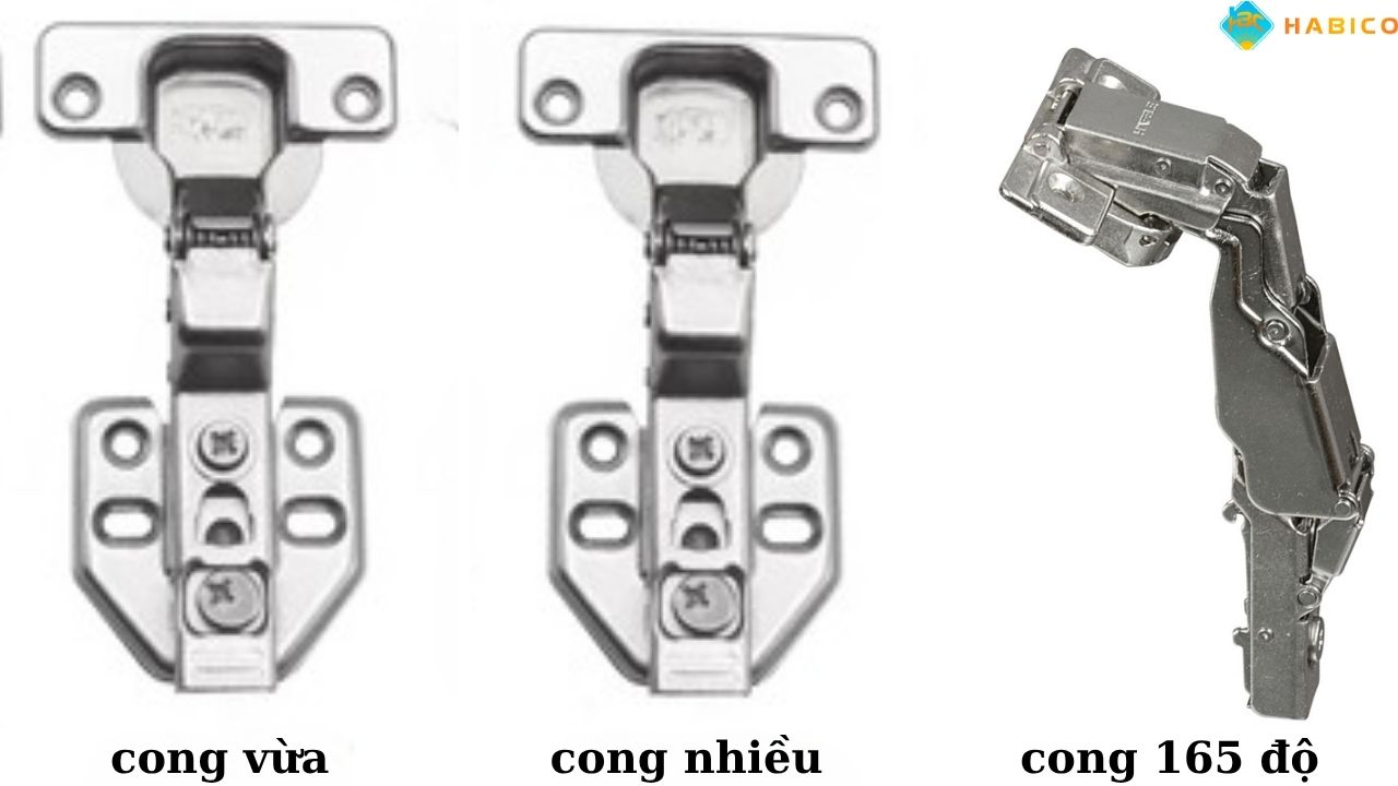 Ba Loại Bản Lề Giảm Chấn Cong Thường Gặp