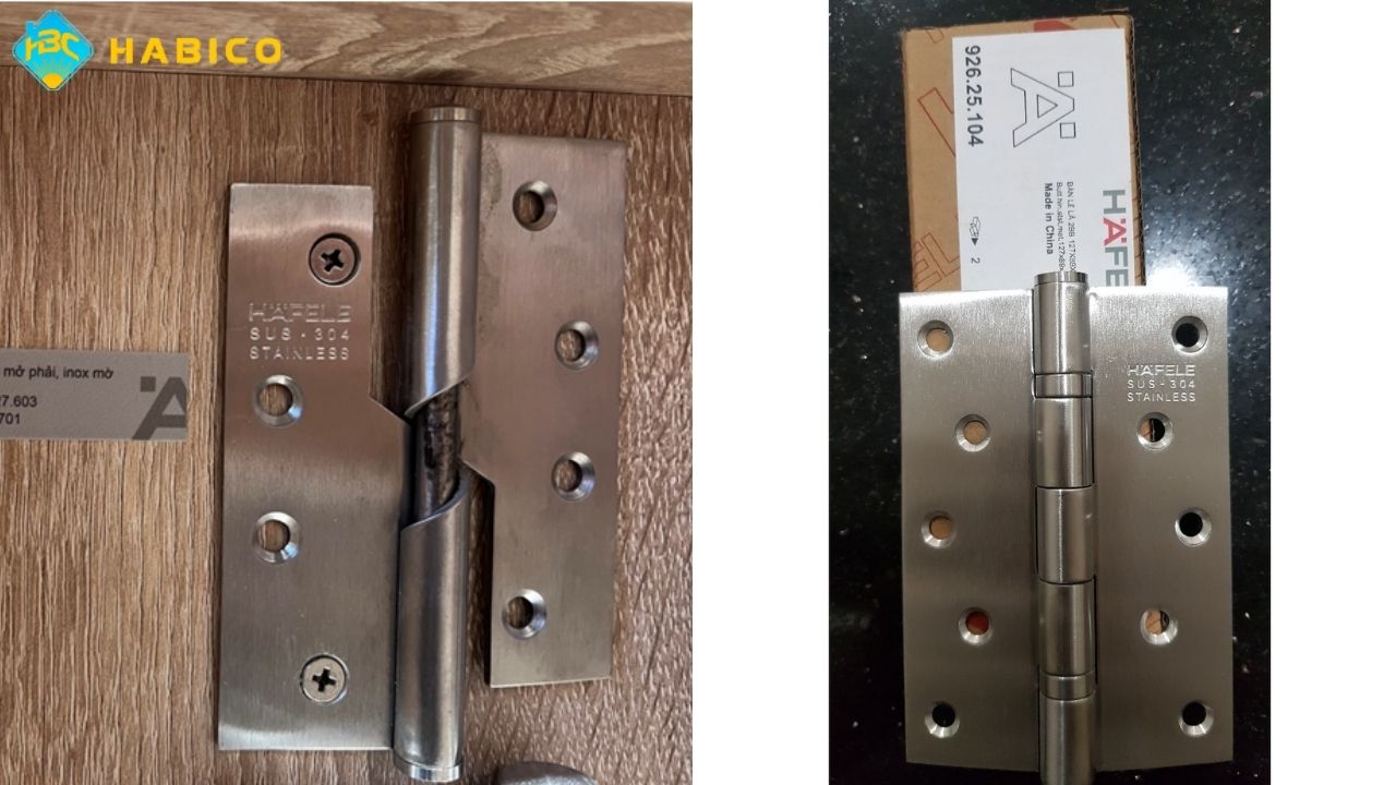 Bản lề cửa gỗ Hafele
