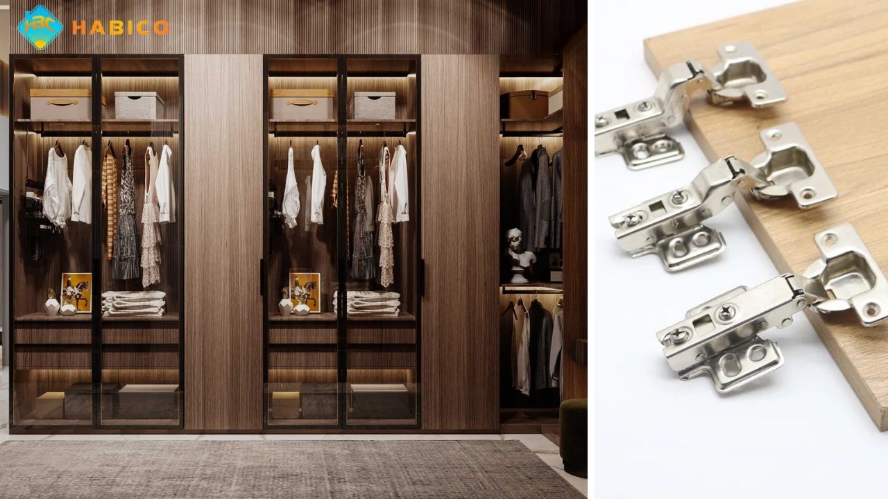 Bản Lề Giảm Chấn Cho Tủ Quần Áo