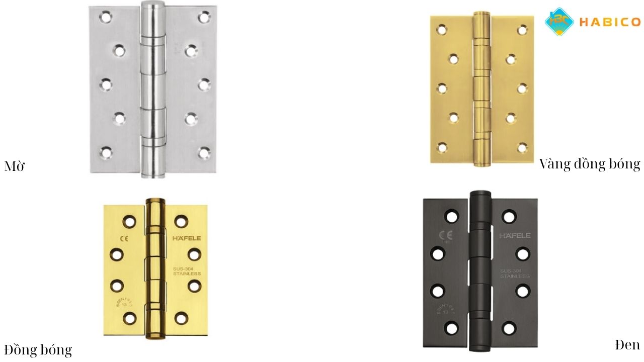 Bản Lề Lá Hafele Inox Mờ - Bóng