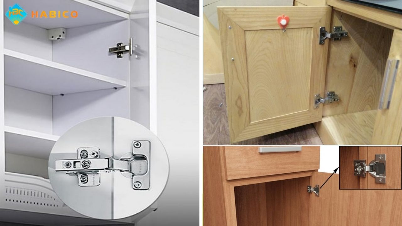 Bản lề giảm chấn tủ bếp