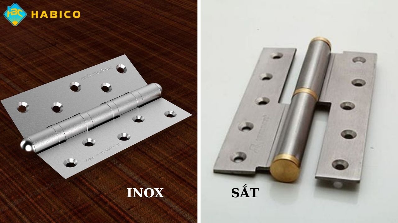 Các chất liệu tạo nên bản lề cửa gỗ