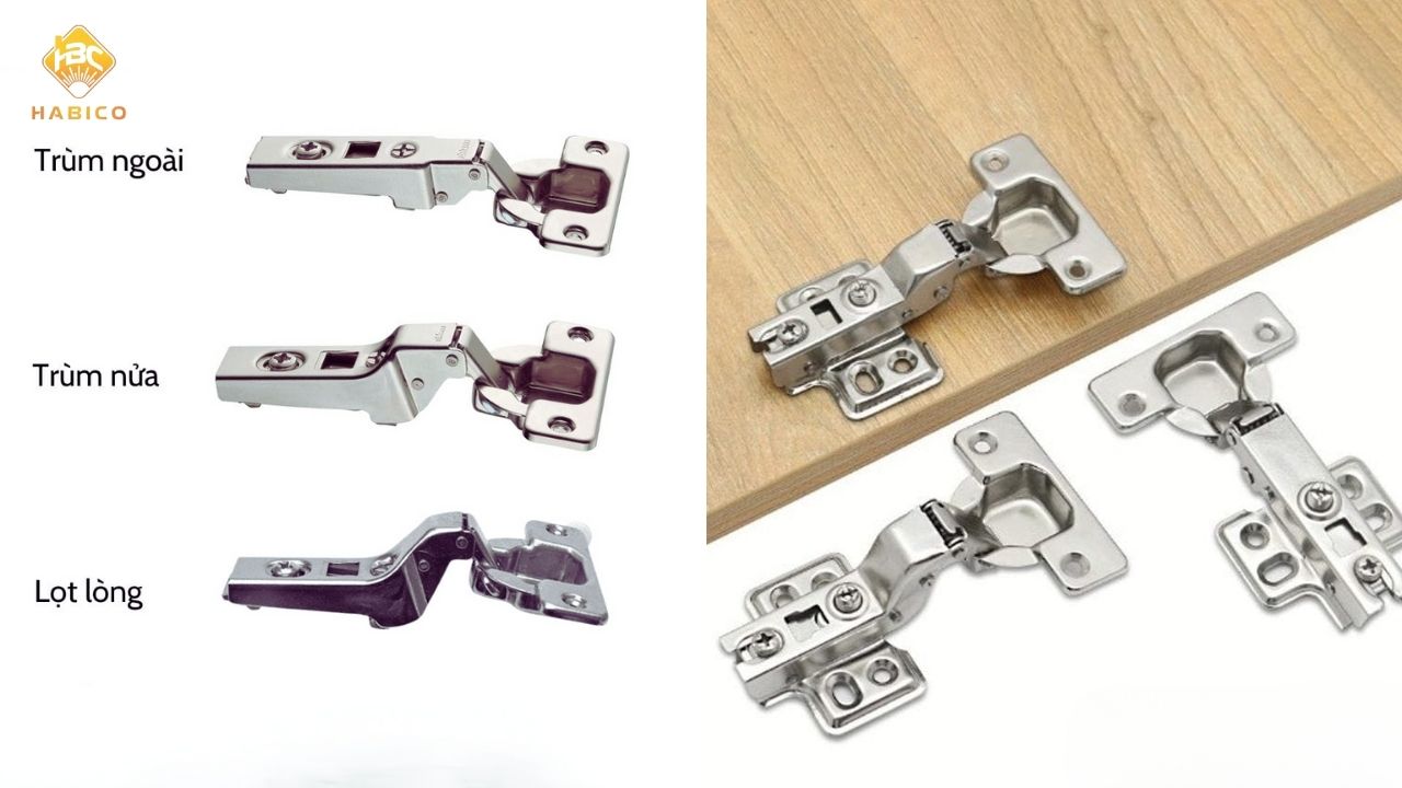 Các loại bản lề giảm chấn Blum phổ biến