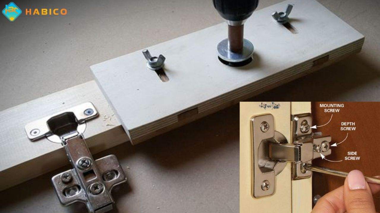 Cách Lắp Bản Lề Giảm Chấn Cho Tủ Bếp