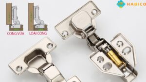 Cấu Tạo Đặc Trưng Của Bản Lề Giảm Chấn Cong