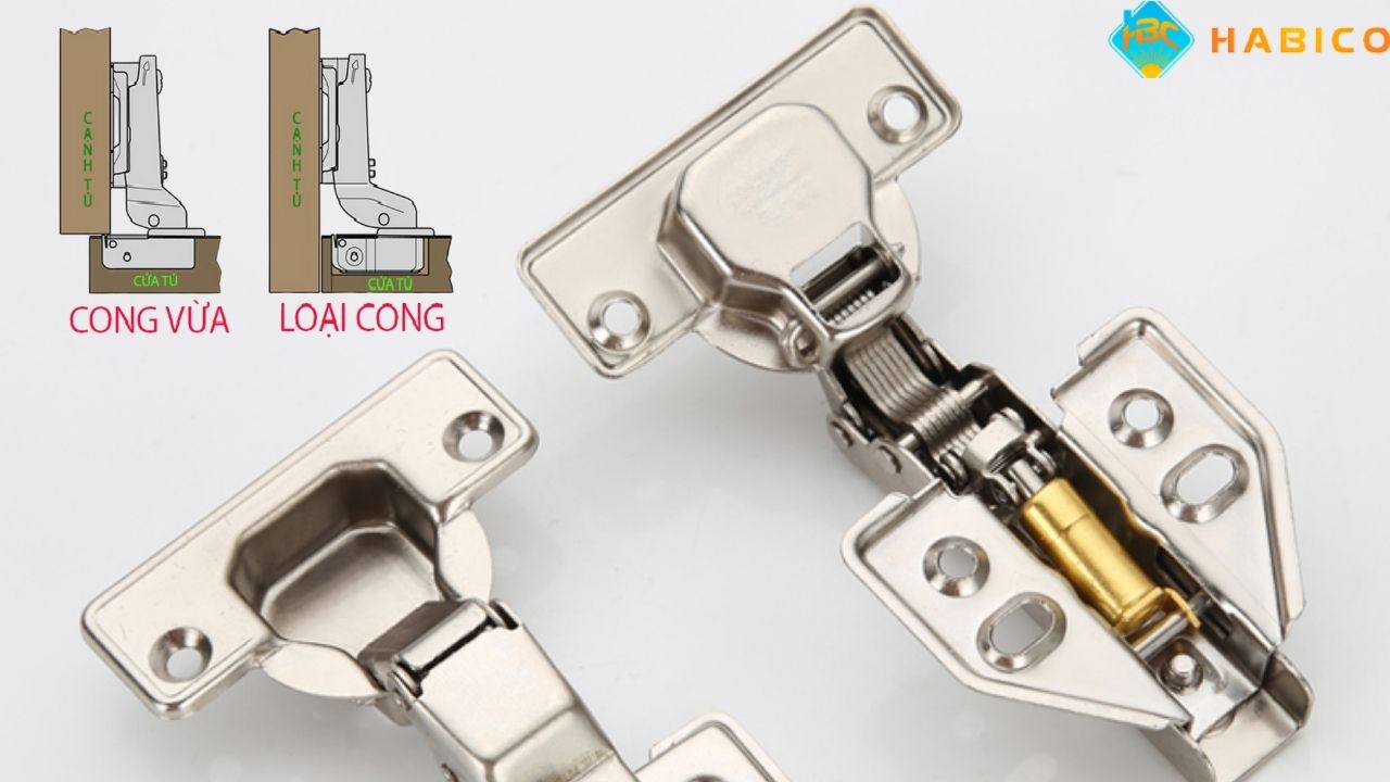 Cấu Tạo Đặc Trưng Của Bản Lề Giảm Chấn Cong