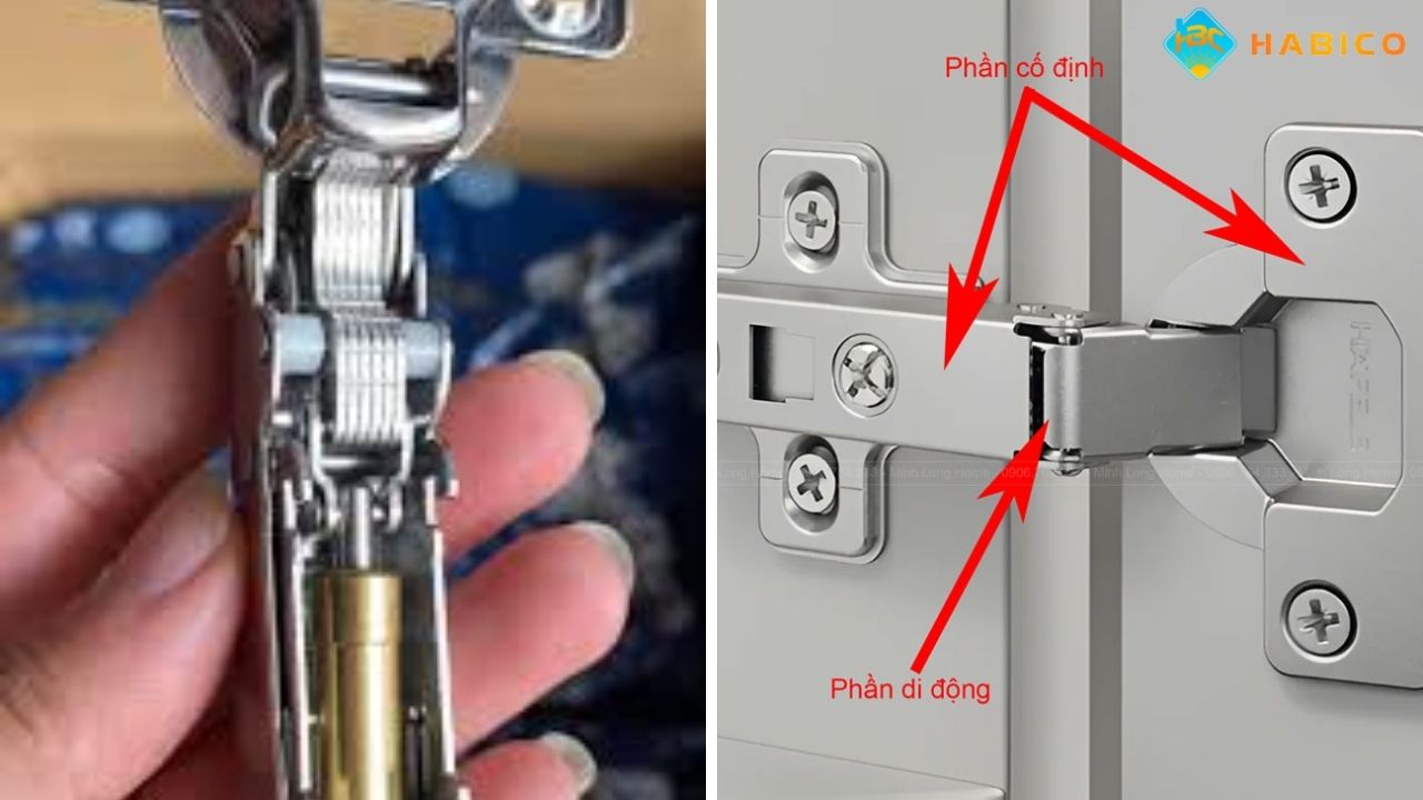 Cấu Tạo Và Cách Hoạt Động Của Bản Lề Giảm Chấn Cho Tủ Bếp