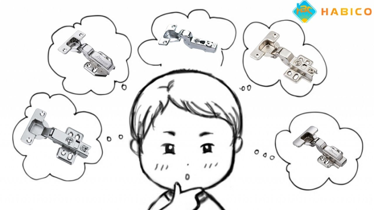 Nên chọn bản lề giảm chấn thẳng hay cong
