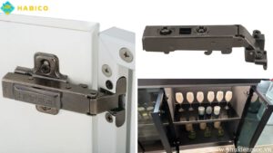 Bản Lề Tủ Cánh Kính Khung Nhôm Hafele 315.26.710
