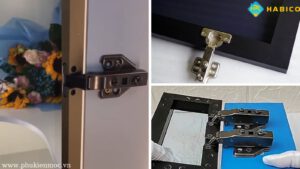 Đa dạng sản phẩm bản lề tủ cánh kính khung nhôm